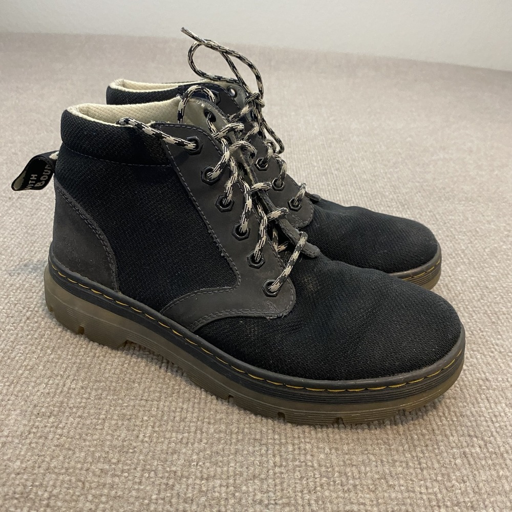 Dr. Martens Bonny Boots Womens 9 Mens 8 Black Synthetic Chukka Ankle Lace Up
